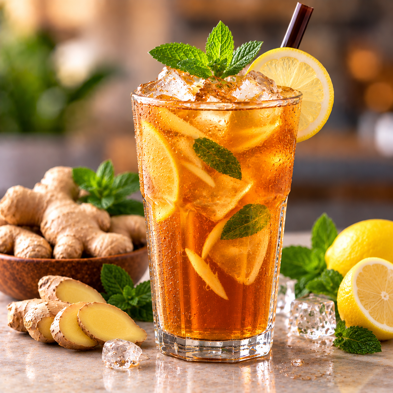 Ginger Iced Tea